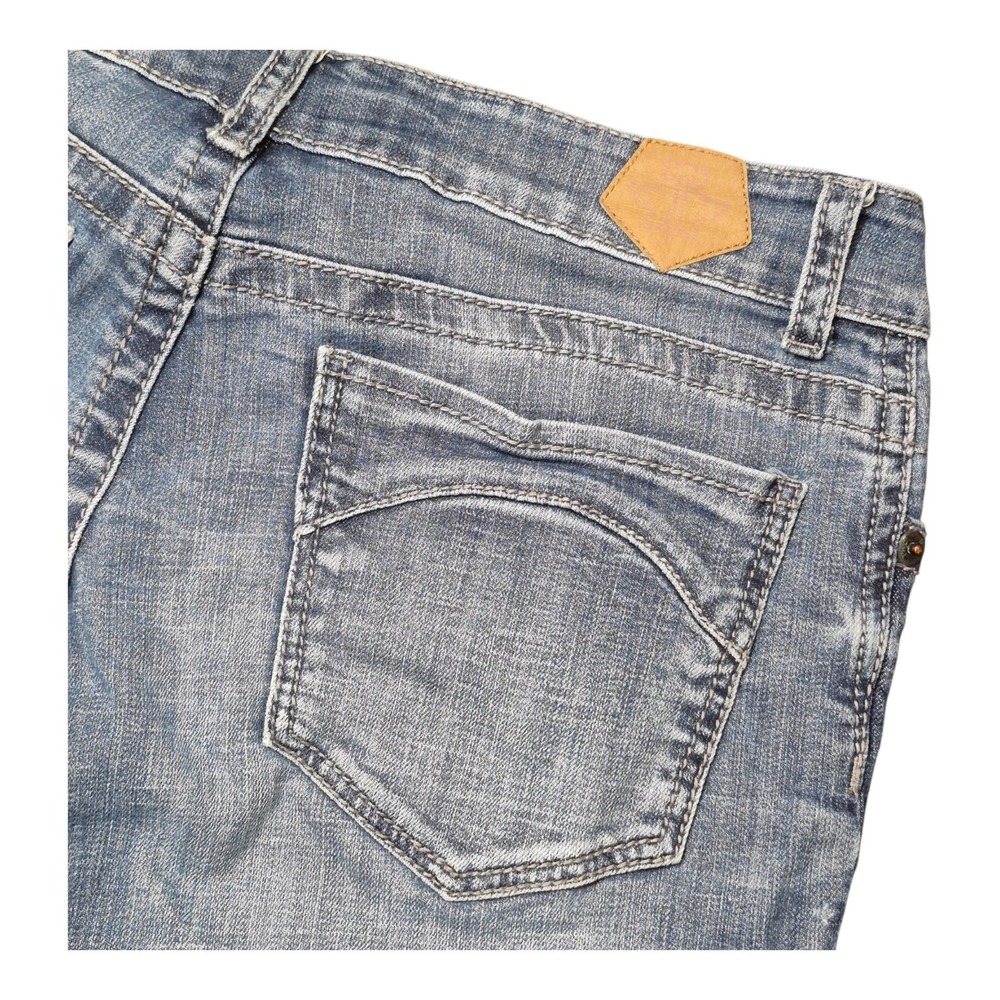 Tin Haul Women 32 R Flare Jeans Western Cowgirl Rodeo Embroidered Denim Ranch